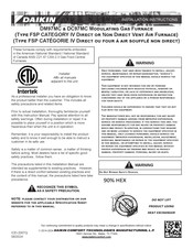 Daikin DC97MC0803BNA Installation Instructions Manual