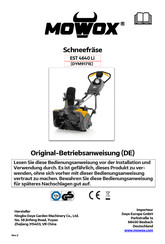 Mowox DYM9171E Operating Instructions Manual