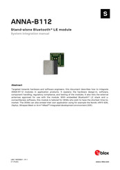Ublox ANNA-B112 System Integration Manual