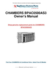 Whirlpool BPAC0500AS3 Use & Care Manual