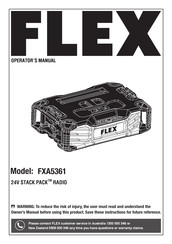 Flex STACK PACK FXA5361 Operator's Manual