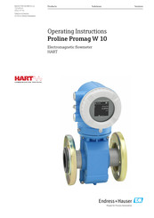 Endress+Hauser Proline Promag W 10 Operating Instructions Manual