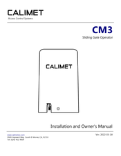 Calimet CM3 Installation And Owner's Manual