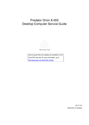 Acer Predator Orion X-950 Service Manual