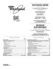 Whirlpool duet sport WGD8410SW2 Use & Care Manual
