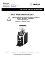 Santos 67 Operating And Servicing Manual