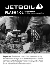 Jetboil FLASH 1.0L Instructions Manual