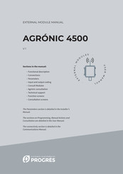 Progres Agrónic 4500 Manual