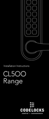 CODELOCKS CL505 Installation Instructions Manual