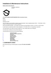 Johnson & Starley J25-32 Installation & Maintenance Instructions Manual