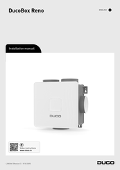 Duco DucoBox Reno Installation Manual
