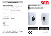 SEM SW-1321 Installation And Operation Manual