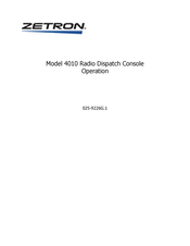 ZETRON M4010R Operation