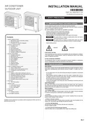 Fujitsu AOUH36KWAS4 Installation Manual