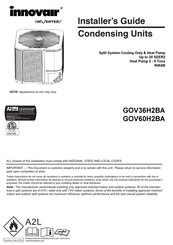 innovair GOV36H2BA Installer's Manual