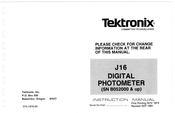 Tektronix J16 Instruction Manual