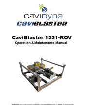 CAVIDYNE CaviBlaster 1331-ROV Operation & Maintenance Manual