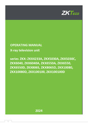 ZKTeco ZKX Series Operating Manual