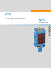 SICK WTF4F Operating Instructions Manual