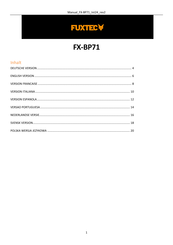 FUXTEC FX-BP71 Manual