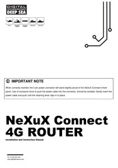Digital deep sea NeXuX Connect 4G ROUTER Installation And Instruction Manual