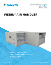 Daikin VISION CAH Series Installation & Maintenance
