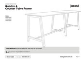 Jason.L Quadro A Counter Table Frame Assembly Instructions Manual