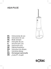 SOLAC AQUA PULSE Instructions For Use Manual