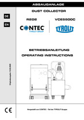 TYROLIT Hydrostress CONTEC VCE5500C Operating Instructions Manual