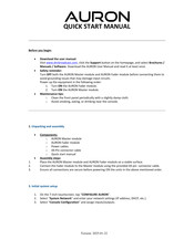 D&R AURON Quick Start Manual