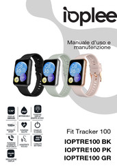 Ioplee Fit Tracker 100 Use And Maintenance Manual
