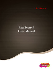 suprema RealScan-F User Manual