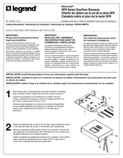 LEGRAND Wiremold OFR Series Installation Instructions