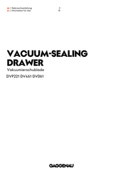 Gaggenau DVP221 Information For Use