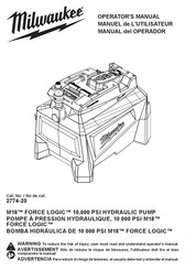 Milwaukee M18 FORCE LOGIC 2774-20 Operator's Manual