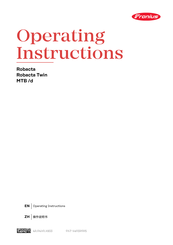 Fronius Robacta Twin Compact PRO Operating Instructions Manual
