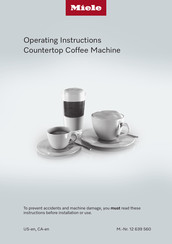 Miele CoffeeSelect CM7750OB Operating Instructions Manual
