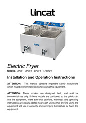 Lincat LPDFT Installation & Operation Instructions