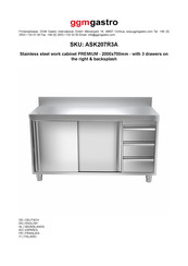 Ggm Gastro PREMIUM ASK207R3A Manual