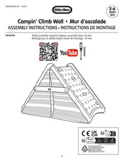 Little Tikes Campin' Climb Wall Assembly Instructions Manual