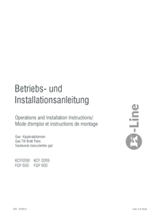 K-Line KCF 0269 Operation & Installation Instructions