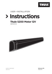 Thule 5200 Motor 12V User & Installation Manual