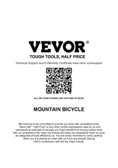 VEVOR VMB721 Manual
