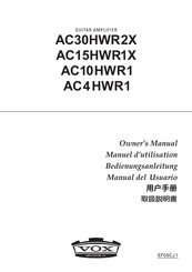 VOX Amplification AC10HWR1 Owner's Manual
