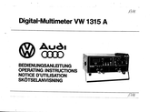 Audi VW 1315 A Operating Instructions Manual