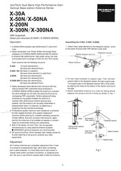 Diamond Antenna X-30A Instructions