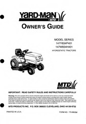 MTD Yard-Man 147Y834P401 User Manual