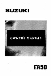 Suzuki FA50 1985 Owner's Manual