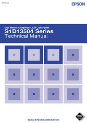 Epson S1D13504F02A Technical Manual