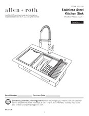Allen + Roth FSD2Z3322C1 Manual